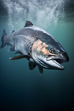 三文鱼美味高清摄影图