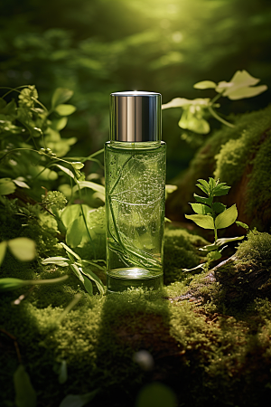 森林化妆品绿色高清广告摄影