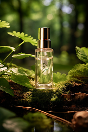 森林化妆品大气香水广告摄影