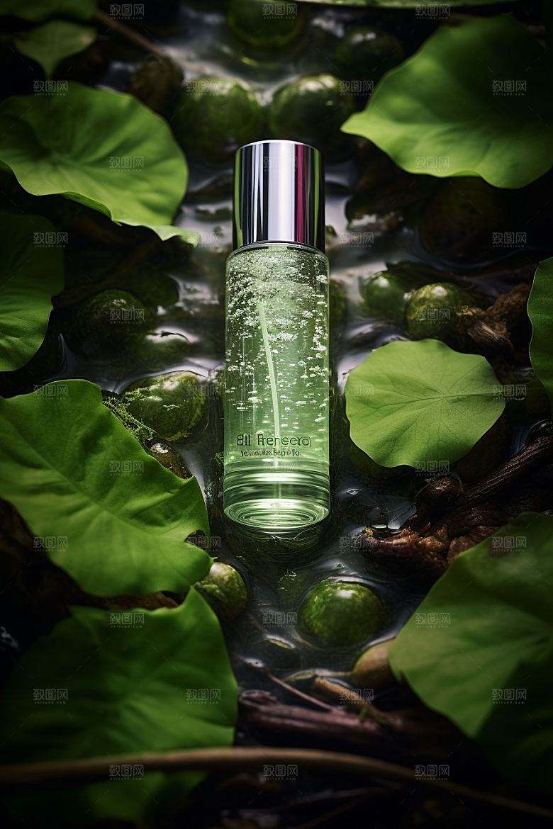 森林化妆品自然高清广告摄影