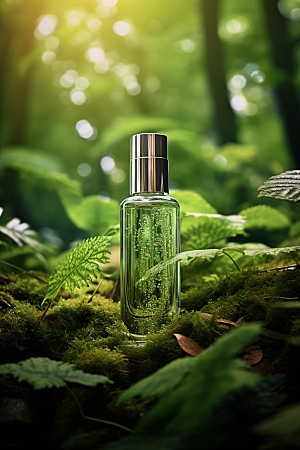 森林化妆品高端自然广告摄影