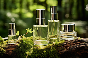 森林化妆品自然纯天然广告摄影