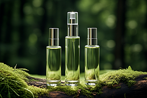 森林化妆品绿色大气广告摄影