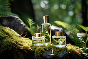 森林化妆品香水大气广告摄影
