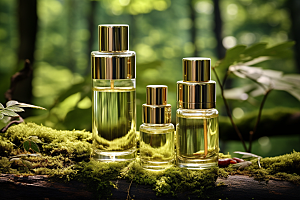 森林化妆品清新绿色广告摄影