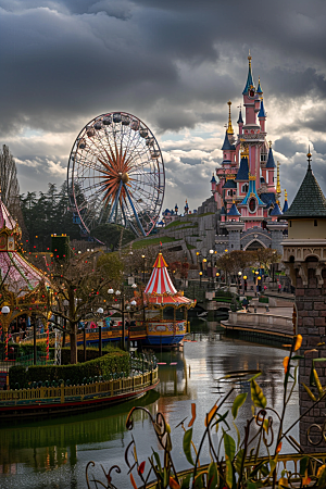 迪士尼乐园浪漫度假区摄影图