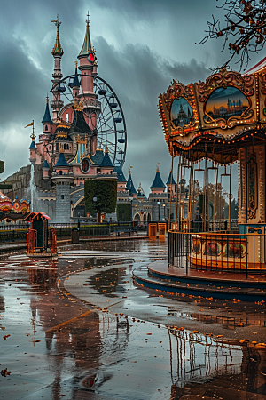 迪士尼乐园上海迪士尼梦幻摄影图