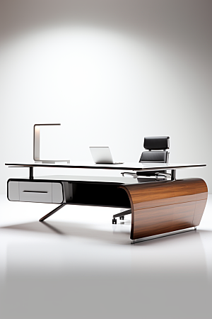 商务办公桌椅高清简约模型