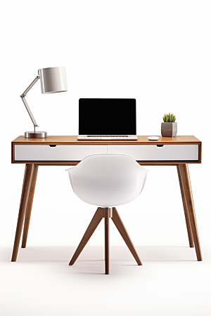 商务办公桌椅家具工作室模型