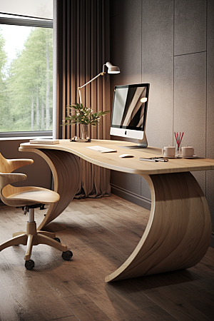 商务办公桌椅高清工作室模型
