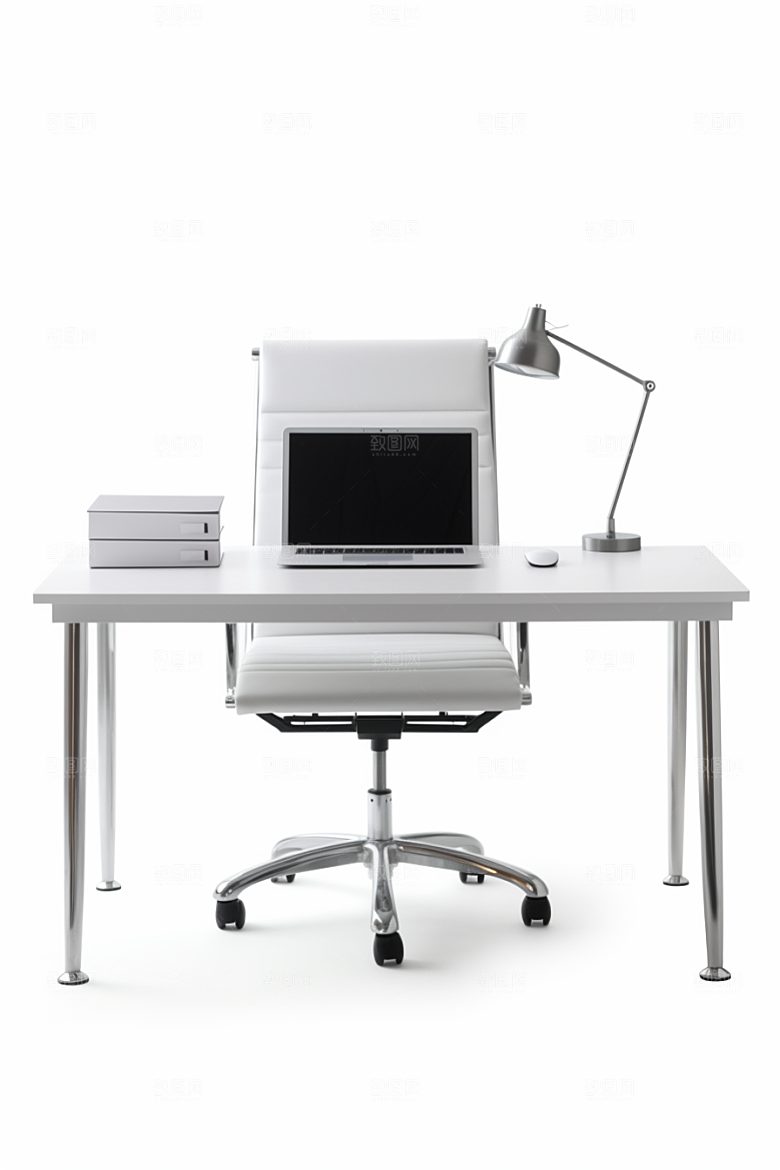 商务办公桌椅室内家具模型