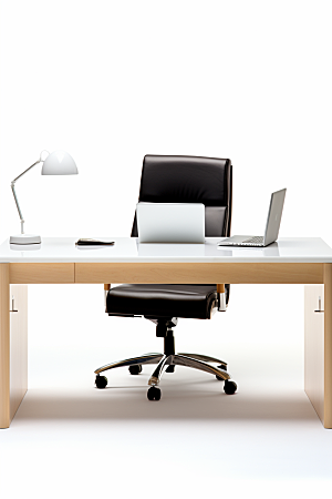 商务办公桌椅大气老板椅模型