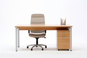 商务办公桌椅老板椅室内模型