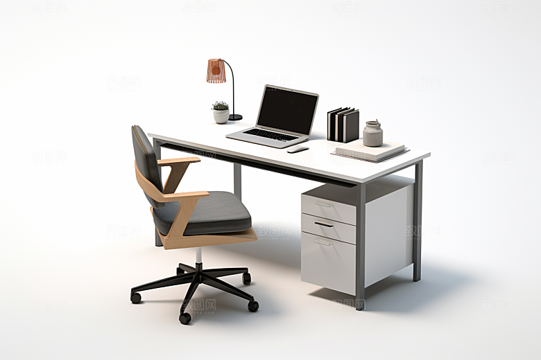 商务办公桌椅家具家居模型