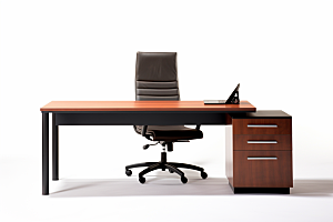 商务办公桌椅大气家具模型