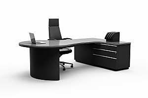 商务办公桌椅室内家具模型