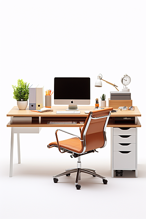 商务办公桌椅工作室高清模型