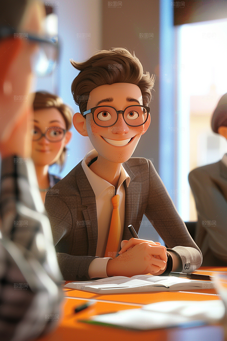 商务人士3D人物模型