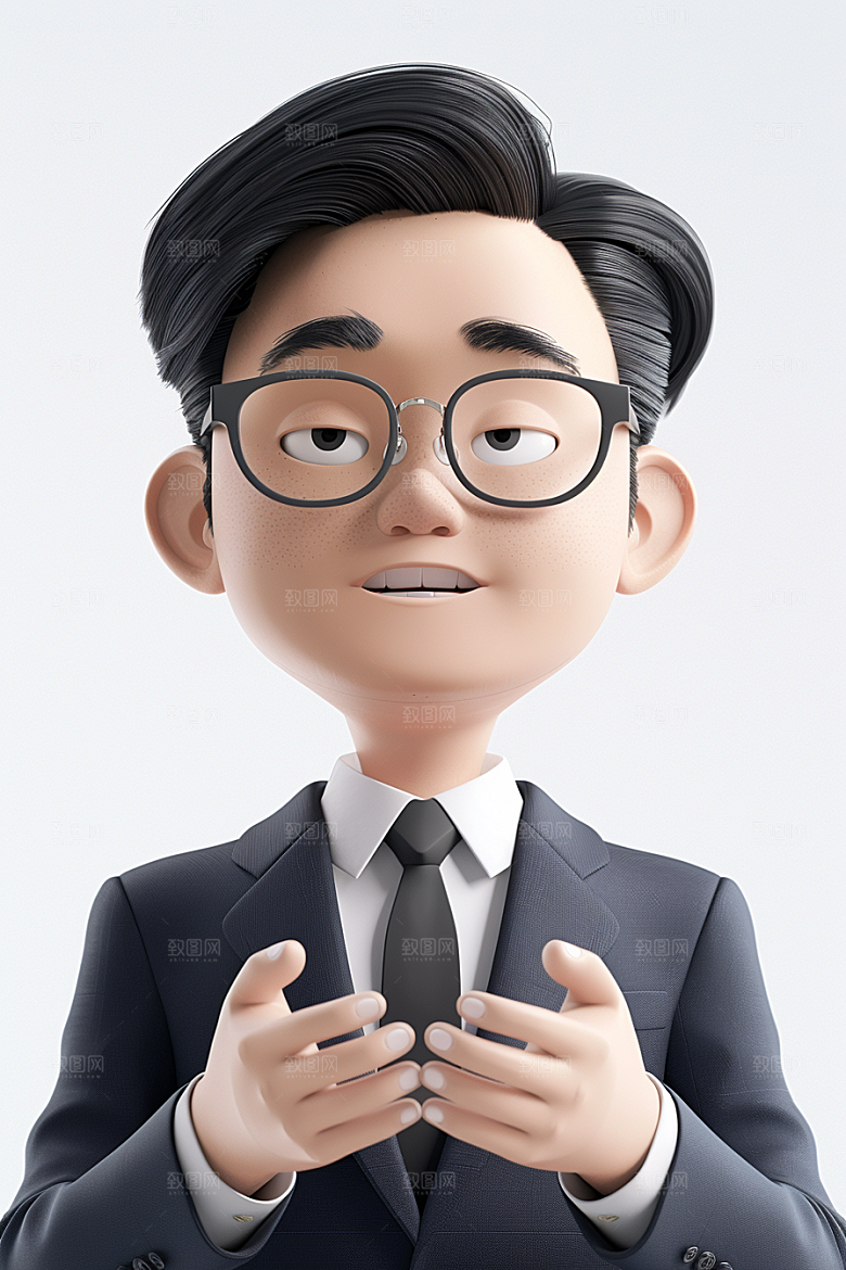 商务人士形象高清模型