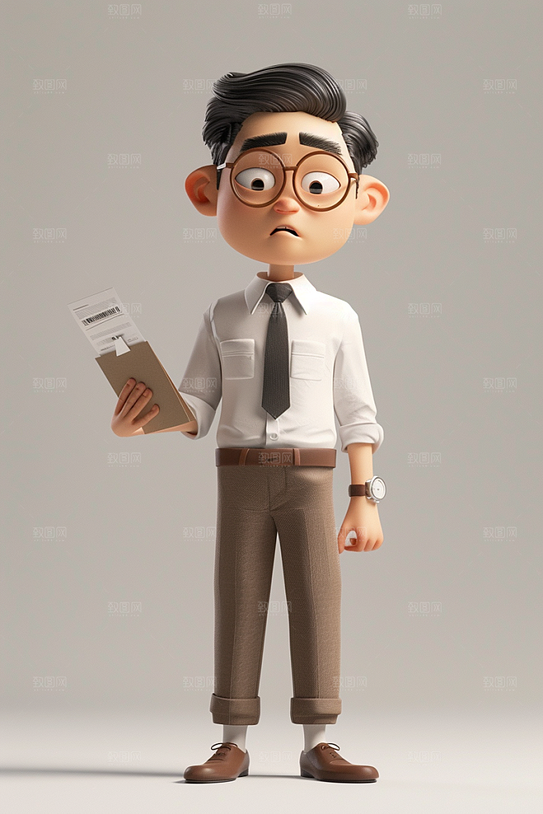商务人士人物3D模型