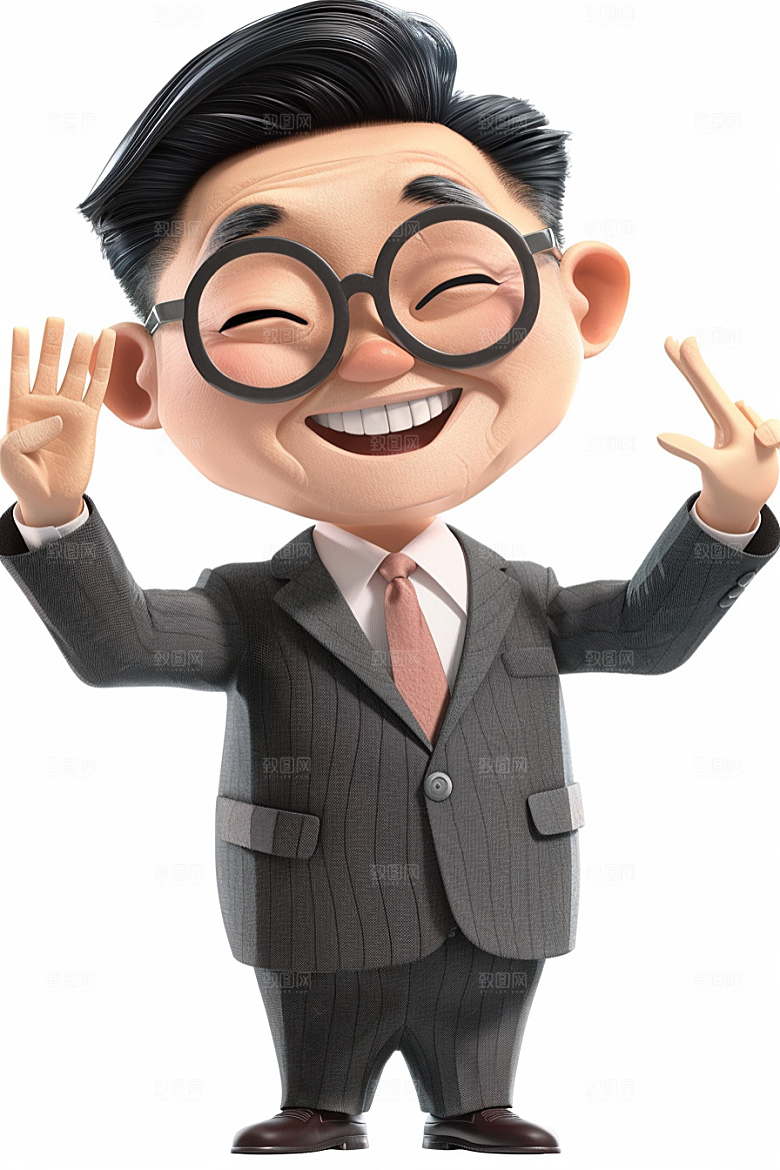 商务人物老板BOSS模型