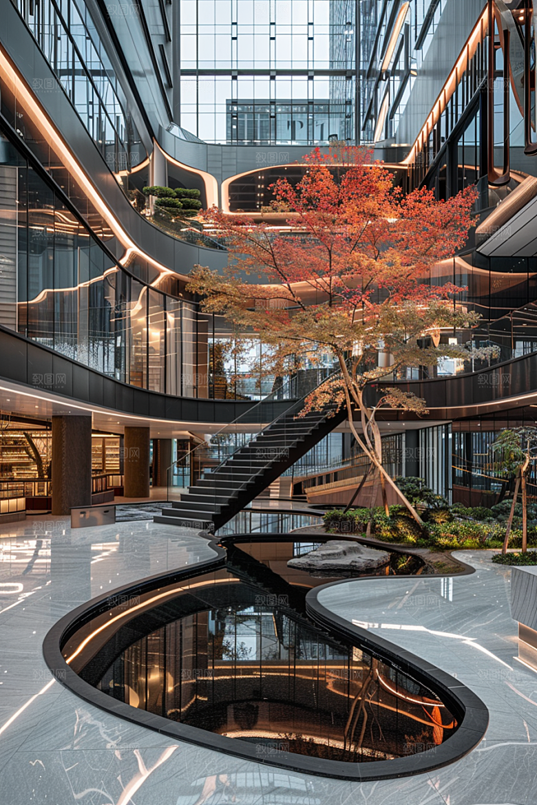 商业街商场建筑效果图