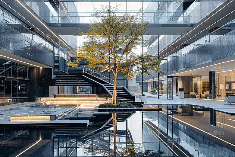 商业街商场建筑效果图