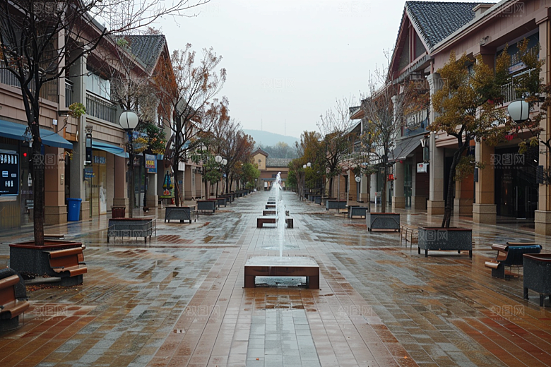 商业街建筑简洁效果图