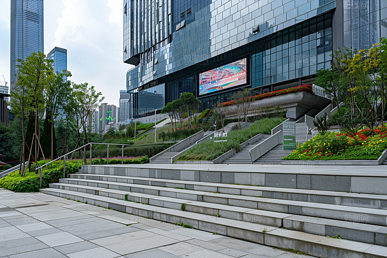 商业街商场简洁效果图
