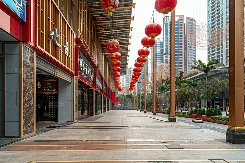 商业街楼盘商场效果图
