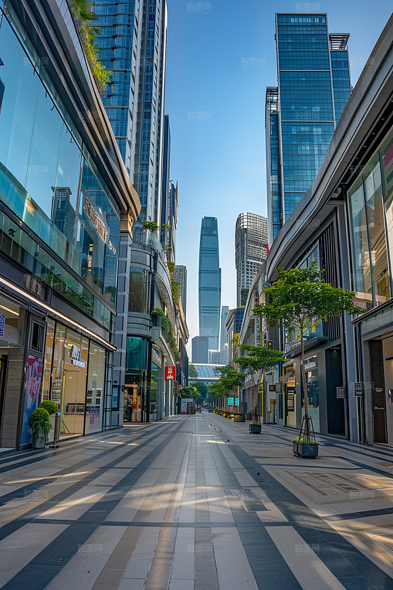 商业街商场建筑效果图