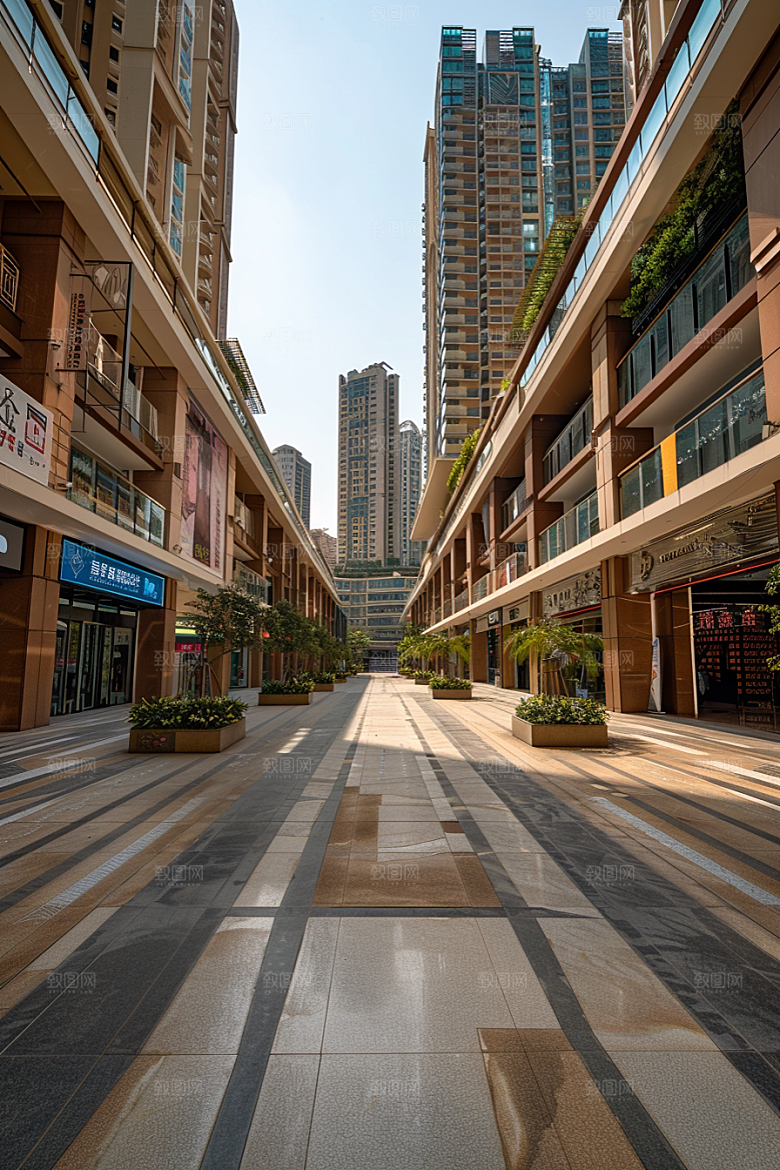 商业街金属感现代效果图