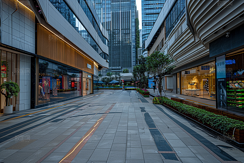 商业街建筑商场效果图