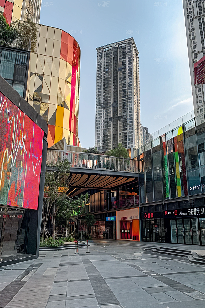商业街质感简洁效果图
