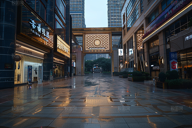 商业街商场质感效果图