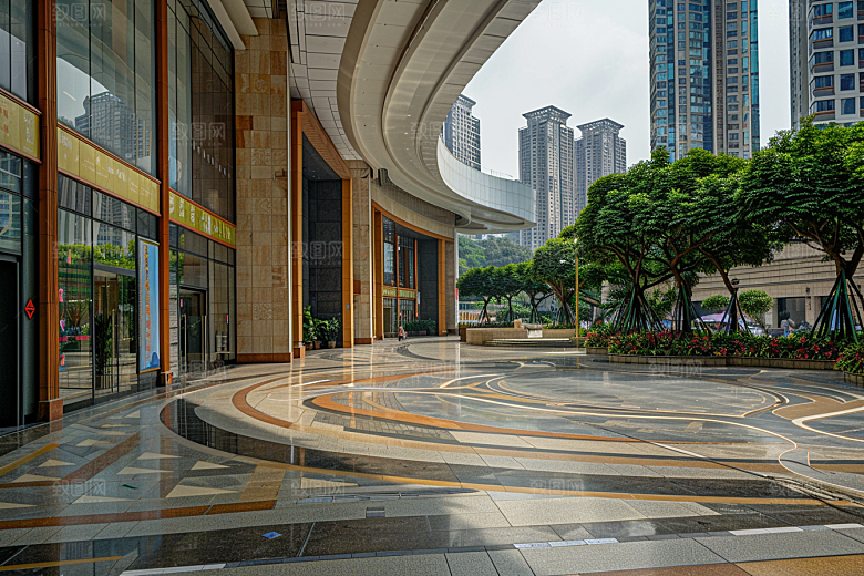 商业街街区简洁效果图