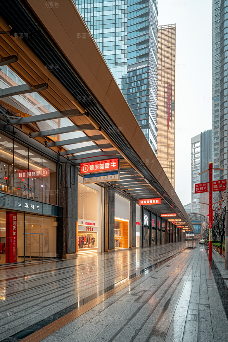 商业街楼盘高清效果图