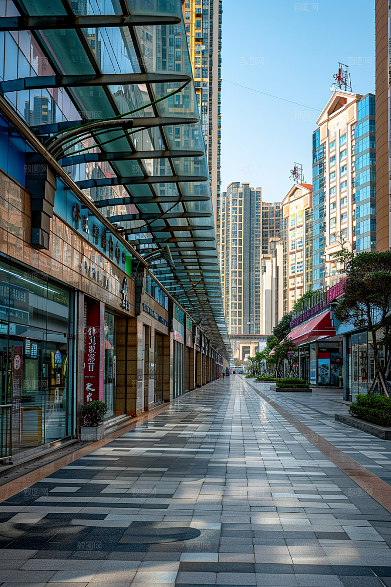 商业街质感简约效果图