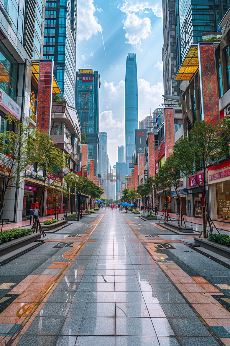 商业街高清楼盘效果图