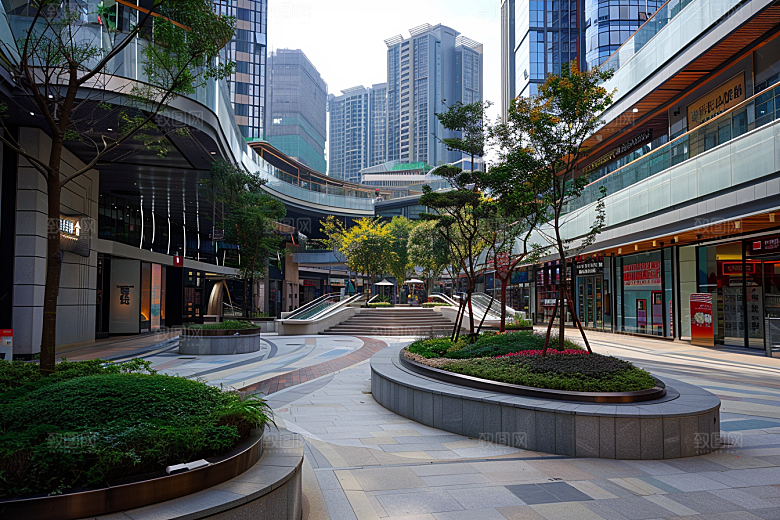 商业街街区建筑效果图