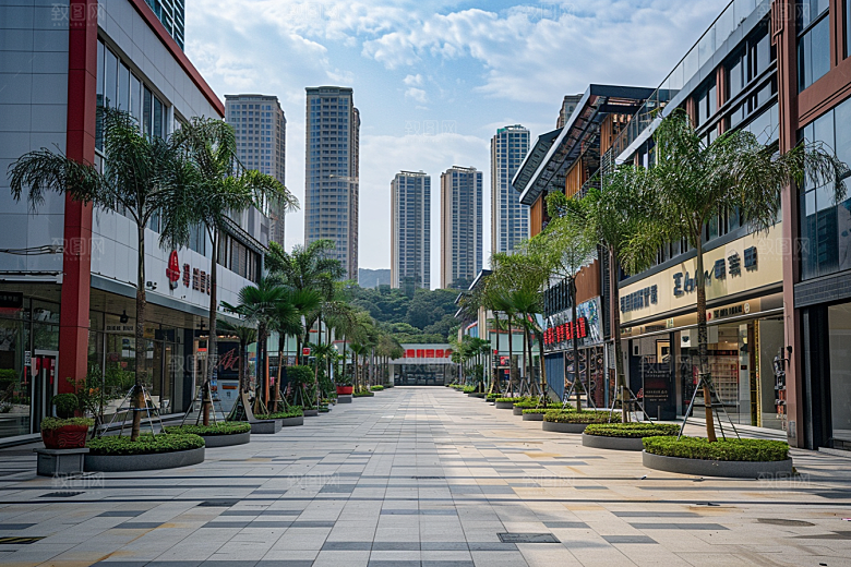 商业街金属感现代效果图