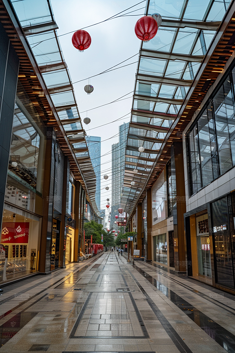 商业街建筑高清效果图