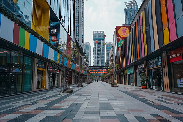 商业街现代简约效果图