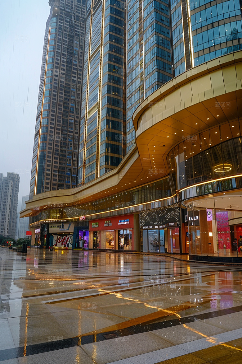 商业街商场街区效果图