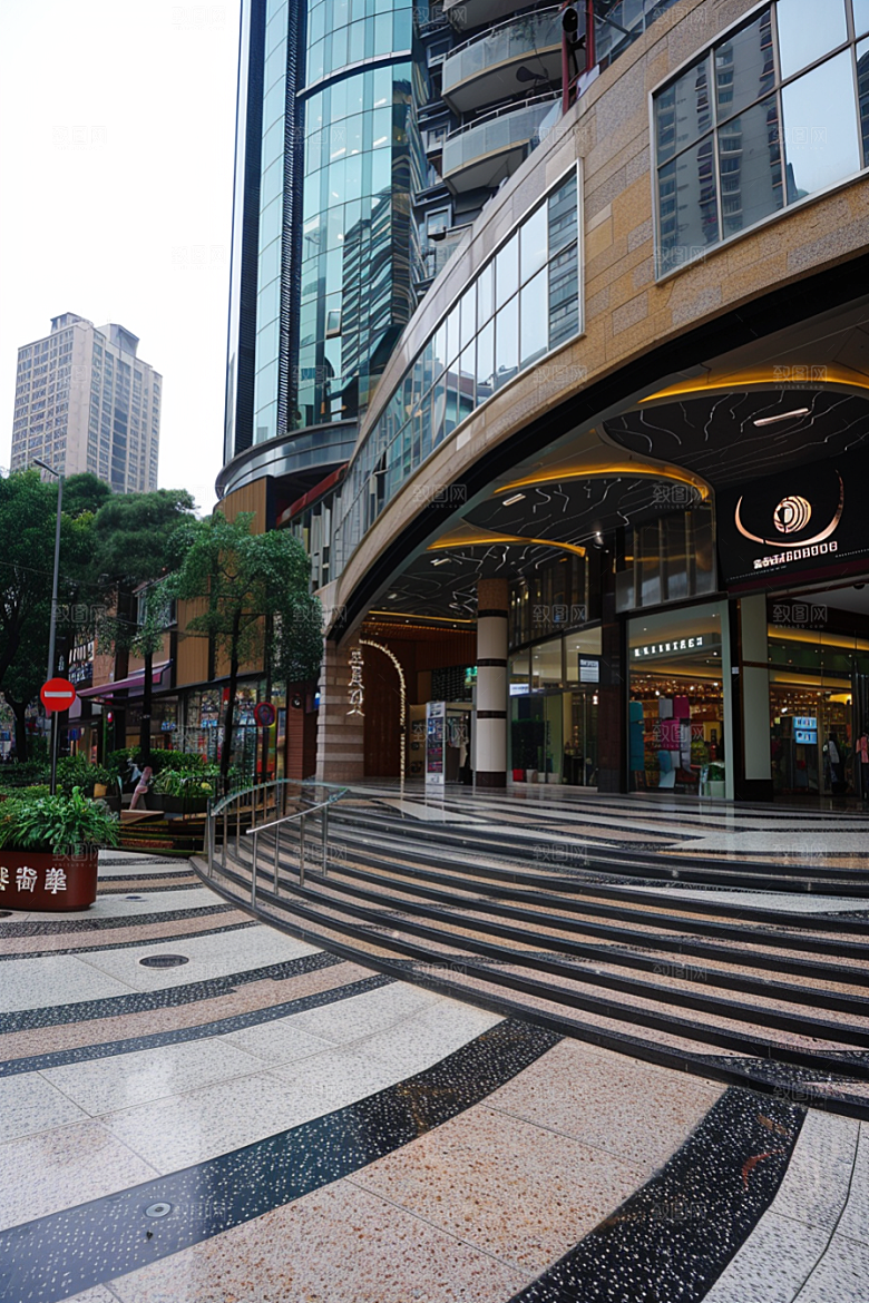 商业街商场楼盘效果图