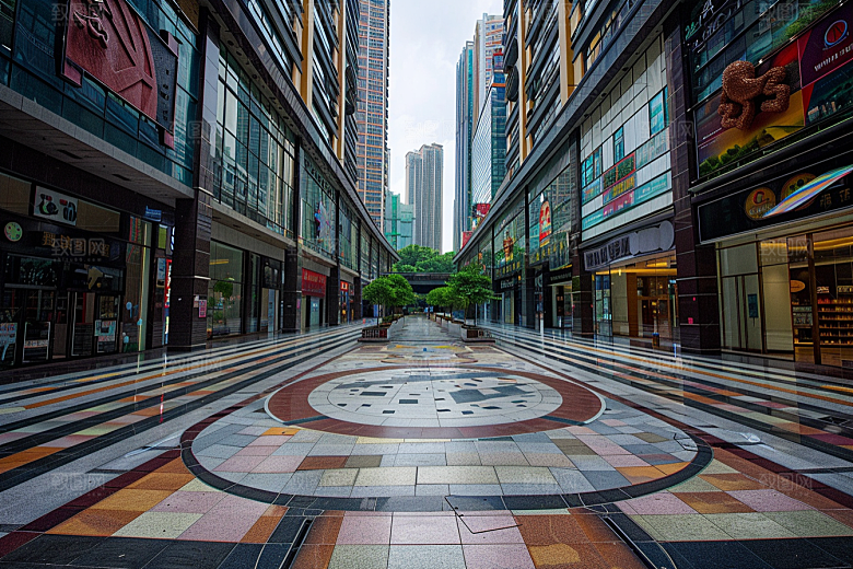 商业街建筑简洁效果图