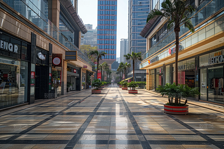 商业街建筑高清效果图