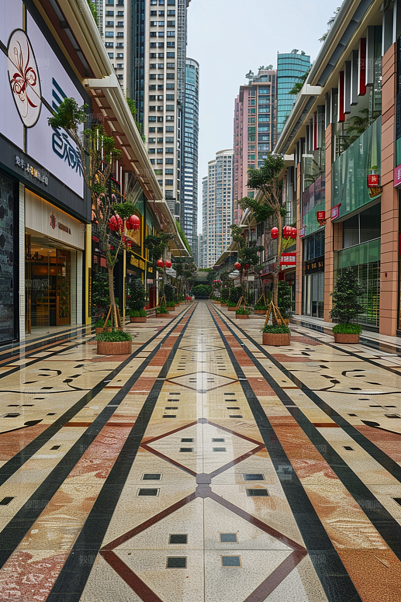 商业街商场简约效果图