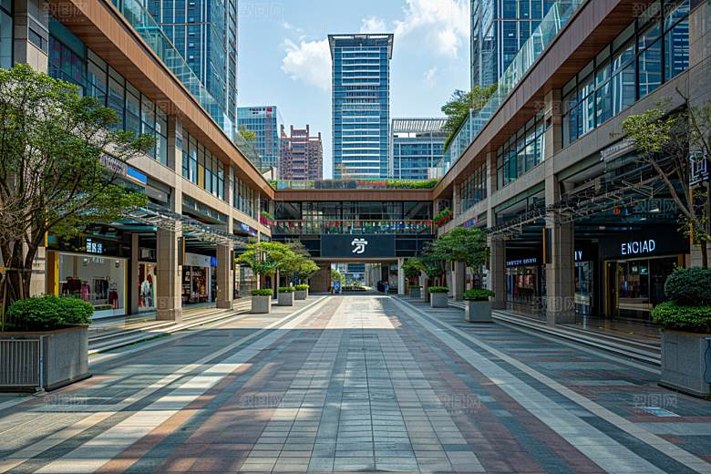 商业街建筑简洁效果图
