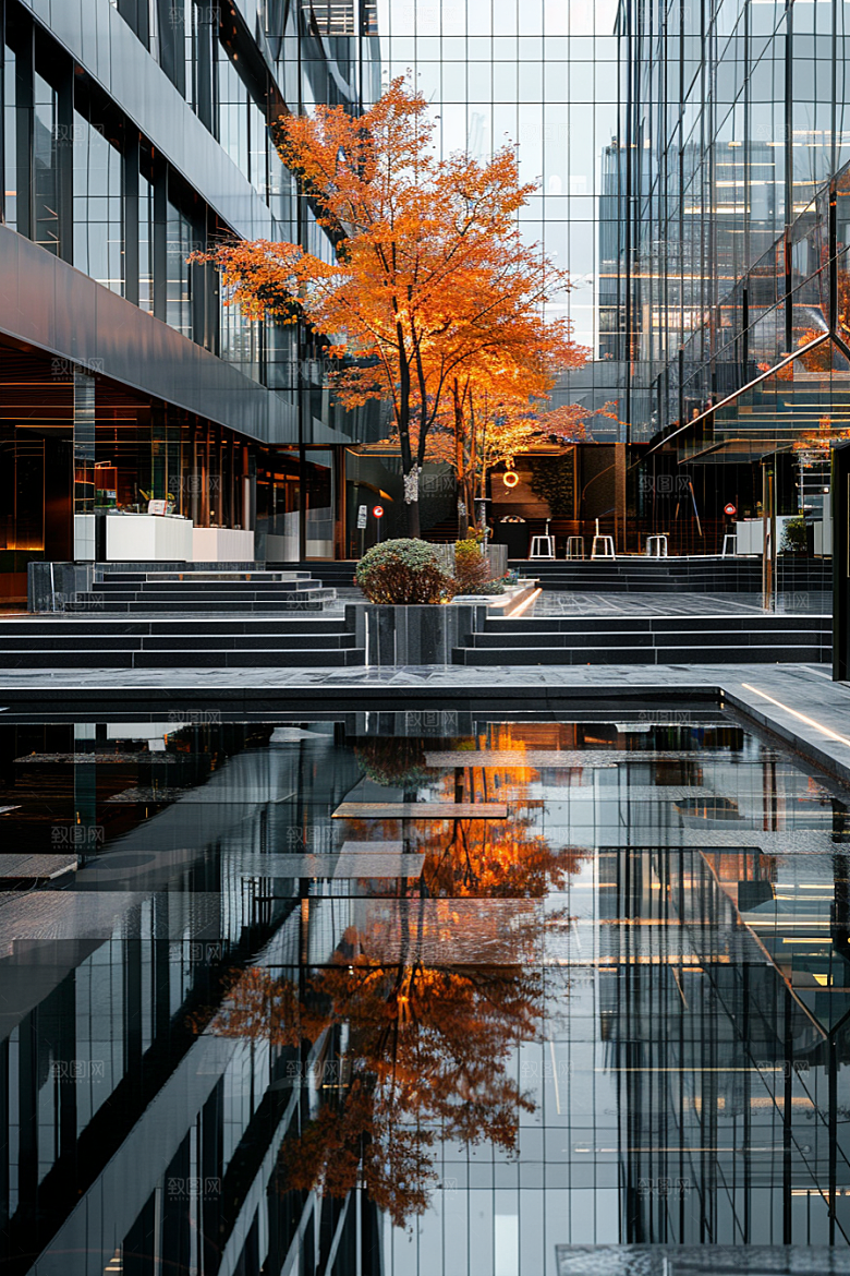 商业街建筑街区效果图